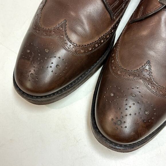 VERY GOOD Ralph Lauren x Allen Edmonds Sanderson Burnished Wingtip Made USA 10.5 - Picture 7 of 14